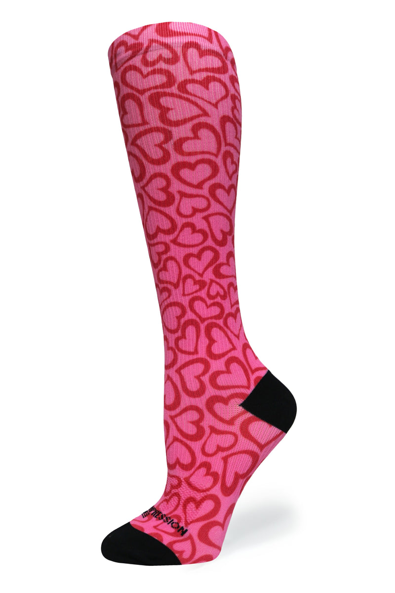 Load image into Gallery viewer, Crazy Compression - Hearts Hug - (Standard &amp; Extra Wide)
