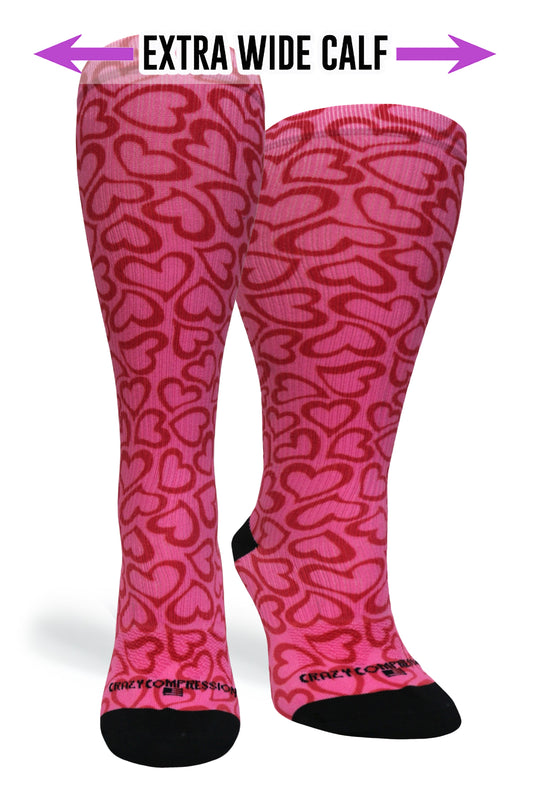 Crazy Compression - Hearts Hug - (Standard & Extra Wide)