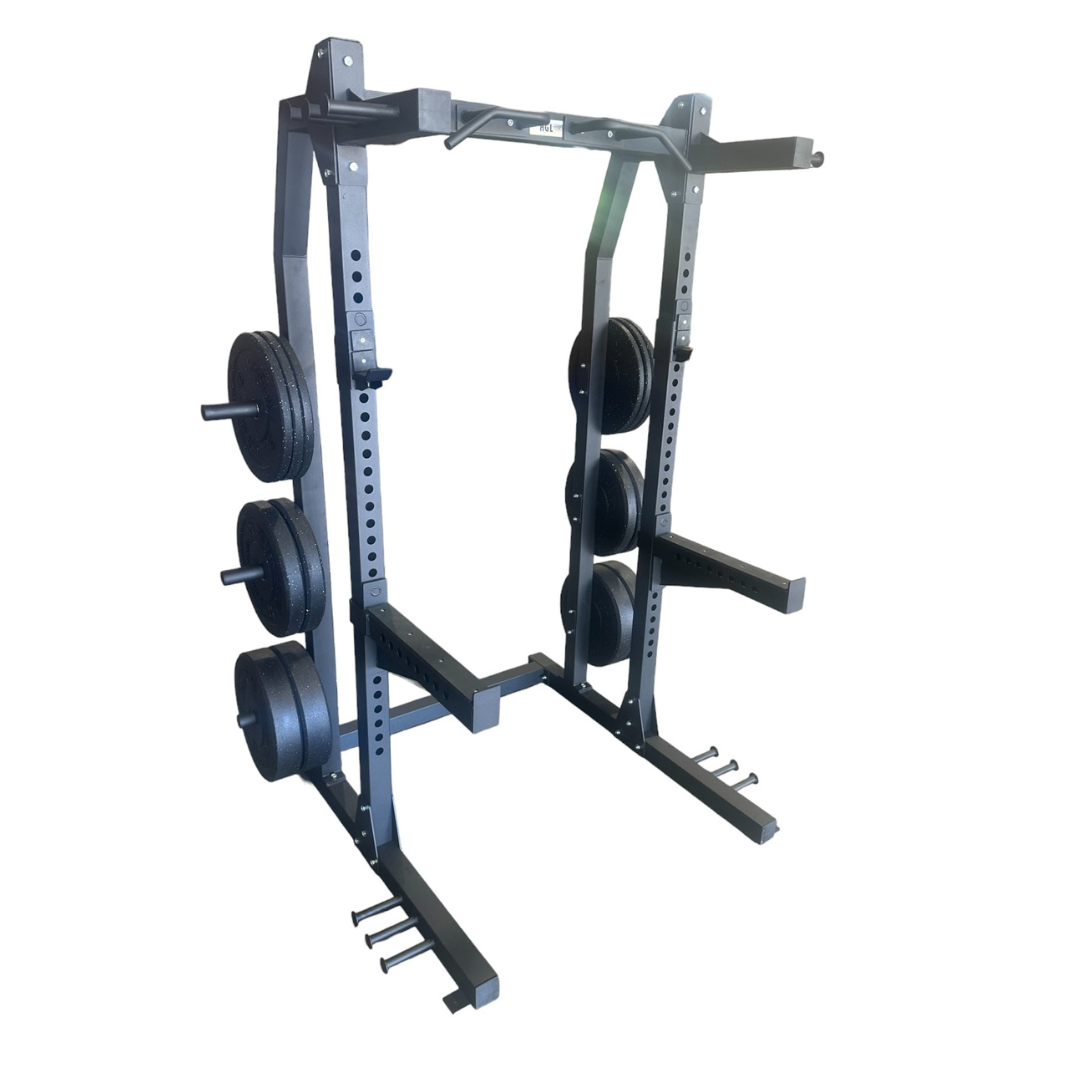 Half Cage Squat Rack 650 lb Welded Steel | Homegrown – Living.Fit