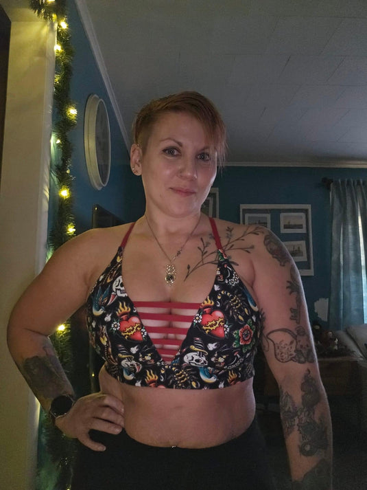 Peachy Athletic - Seventh Heaven Sports Bra (Medium Support) - Tatted and Torn