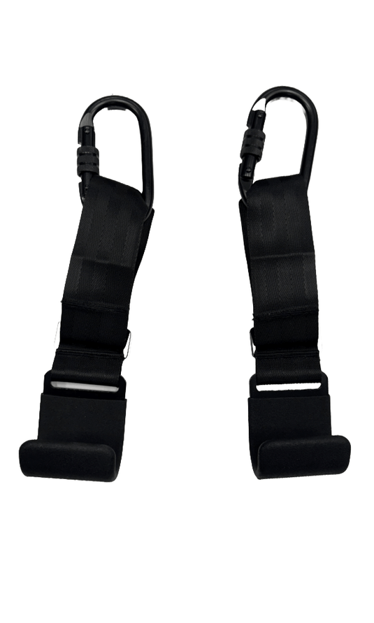 Squat Harness - Barbell & Trap Bar Hook Straps (Pair) for The Squat Harness V3/V4