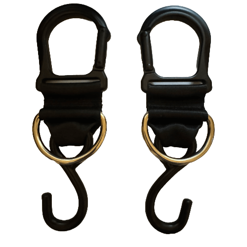 Squat Harness - 8-Inch Hook Straps (Pair) - Compatible with Squat Harness V4 & V3