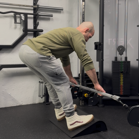 Squat Harness - Ripped Ramp 2.0: Steel Squat Wedge Ramp with Band Integration