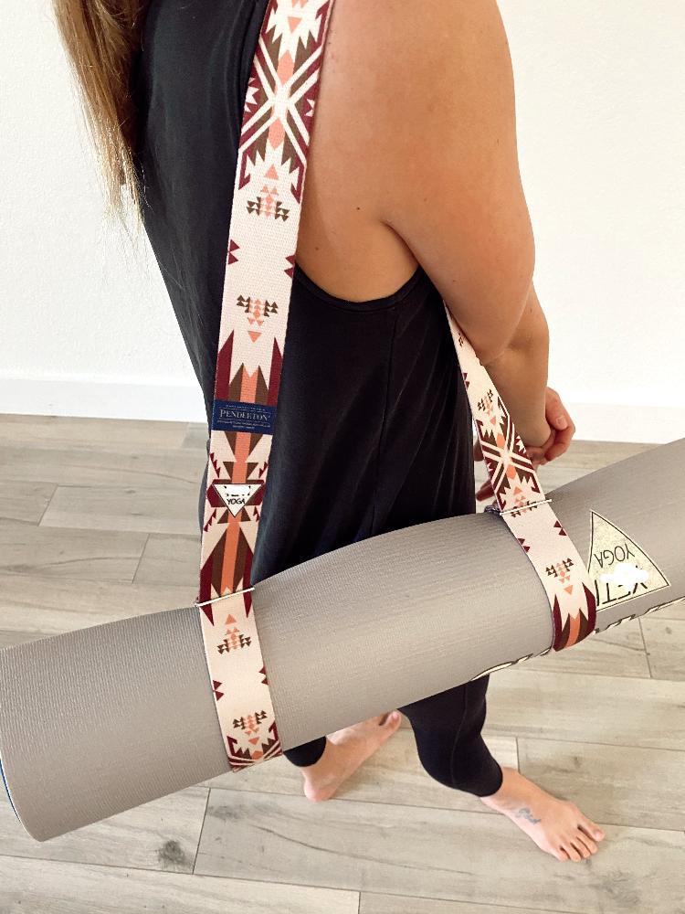 Load image into Gallery viewer, Yune Yoga - Yoga Strap Pendleton White Sands
