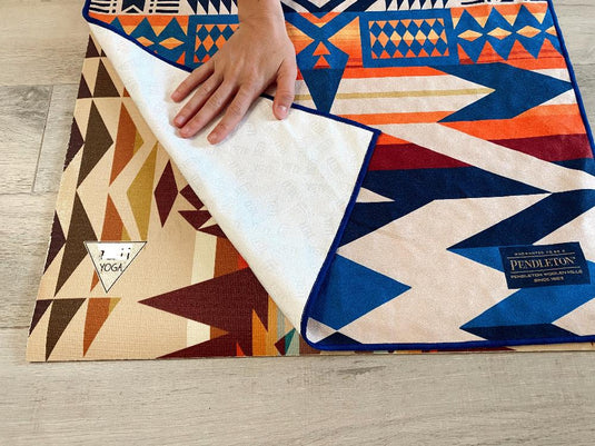 Yune Yoga - Yoga Towel Pendleton Fire Legend
