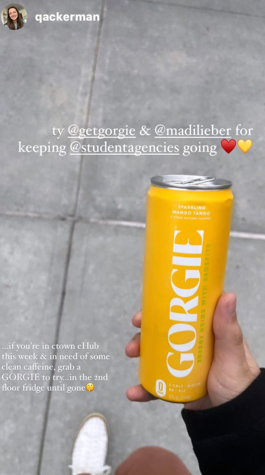 GORGIE - Energy Drink Sparkling Mango Burst