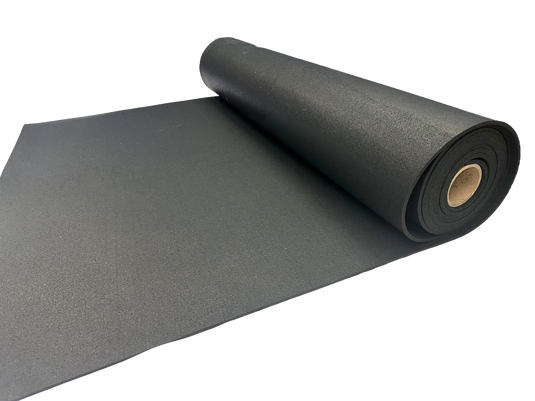 Rubber Flooring Rolls - 4' by 25' - 8mm Thickness - USA Made