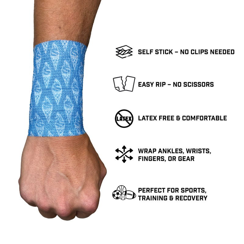 Load image into Gallery viewer, Elite Athletic Gear - Blue Ice Cream Self Stick Athletic Tape
