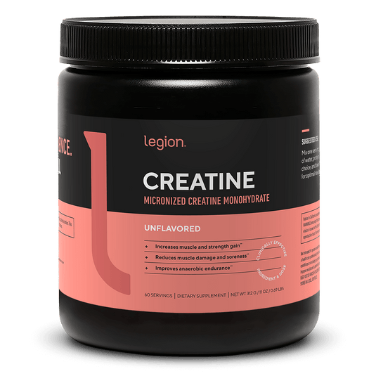 Legion Athletics Micronized Creatine Monohydrate - 5g per serving, 60 servings