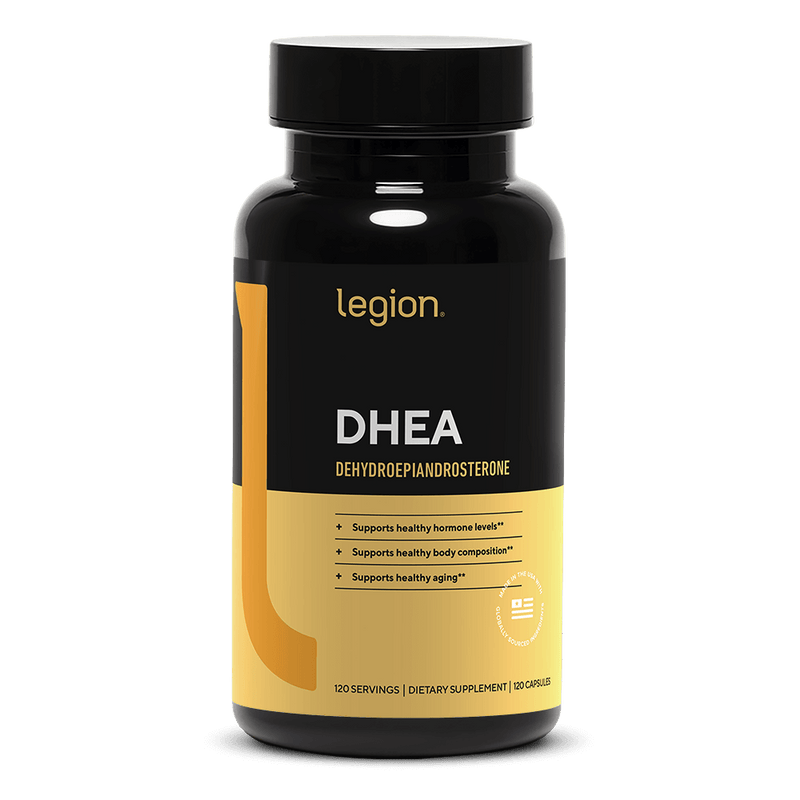 Load image into Gallery viewer, Legion Athletics DHEA 50mg capsules for hormone support
