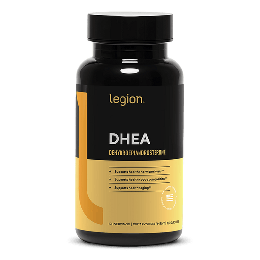 Legion Athletics DHEA 50mg capsules for hormone support