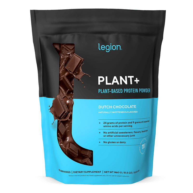 Load image into Gallery viewer, Legion Athletics - Plant+ Plant-Based Protein Powder - Dutch Chocolate / 40 Servings
