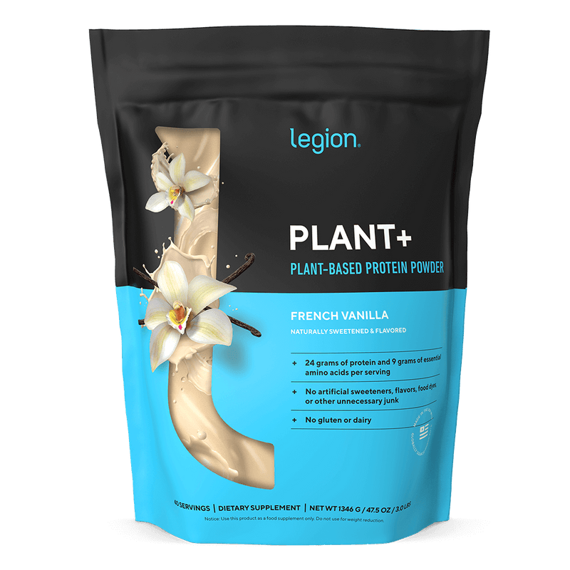 Load image into Gallery viewer, Legion Athletics - Plant+ Plant-Based Protein Powder - French Vanilla / 40 Servings

