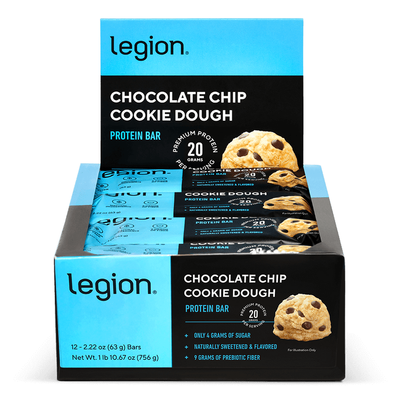 Load image into Gallery viewer, Legion Athletics Protein Bars - 20g protein per bar, naturally sweetened and flavored
