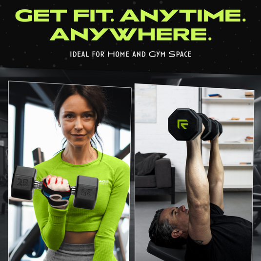 Rage Fitness - Octo Rubber Dumbbell (sold individually)