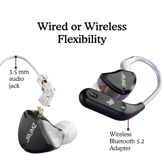 JRUMZ - Jrumz Expression XP02: Wireless in-Ear Monitor Premium Earbuds