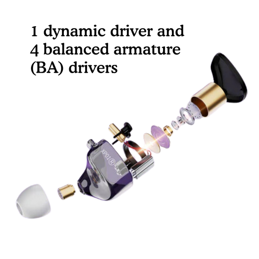 JRUMZ - Expression XP01: Wired Earbuds, In-Ear Monitor Headphones