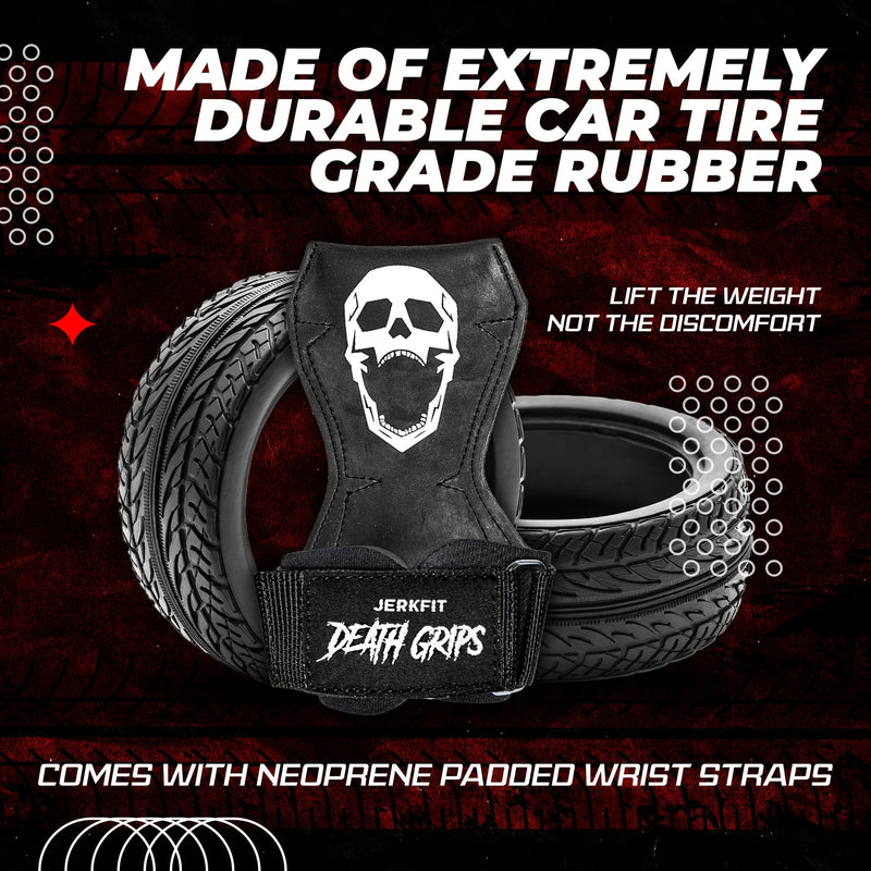 Load image into Gallery viewer, JerkFit - Death Grips Premium Heavy Lifting Straps
