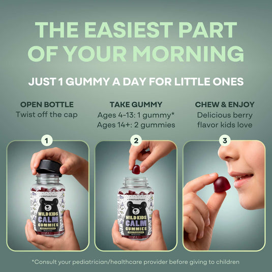 Wild Foods - Kids Calm Gummies - Vitamins & Supplements