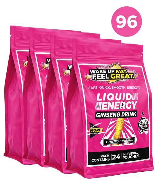 Vital 4U - Liquid Energy Ginseng Drink Original Coffee - 96 Pack - $1.06 Each FREE SHIPPING