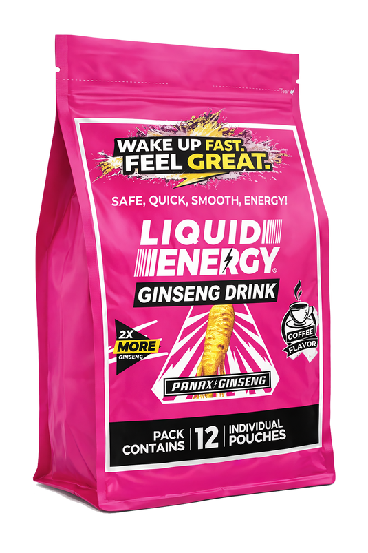 Vital 4U - Liquid Energy Ginseng Drink Original Coffee - 12 Pack - $2.08 Each Everyday Price