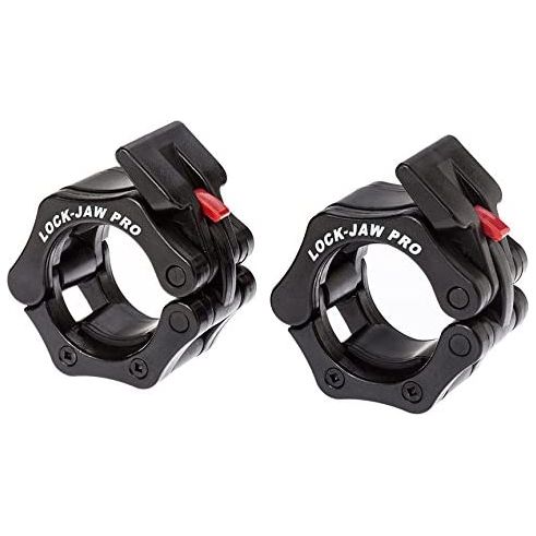 Load image into Gallery viewer, SFE Black Lock-Jaw Olympic Barbell Collars
