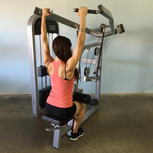 Muscle D Fitness - Classic Lat Pulldown - Adjustable Seated - Pin Selectorized