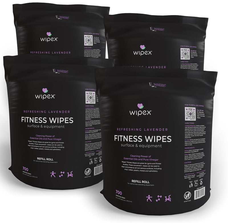 Load image into Gallery viewer, Wipex Co. - Natural Fitness Equipment Wipes 700ct Bulk Gym Refill Roll
