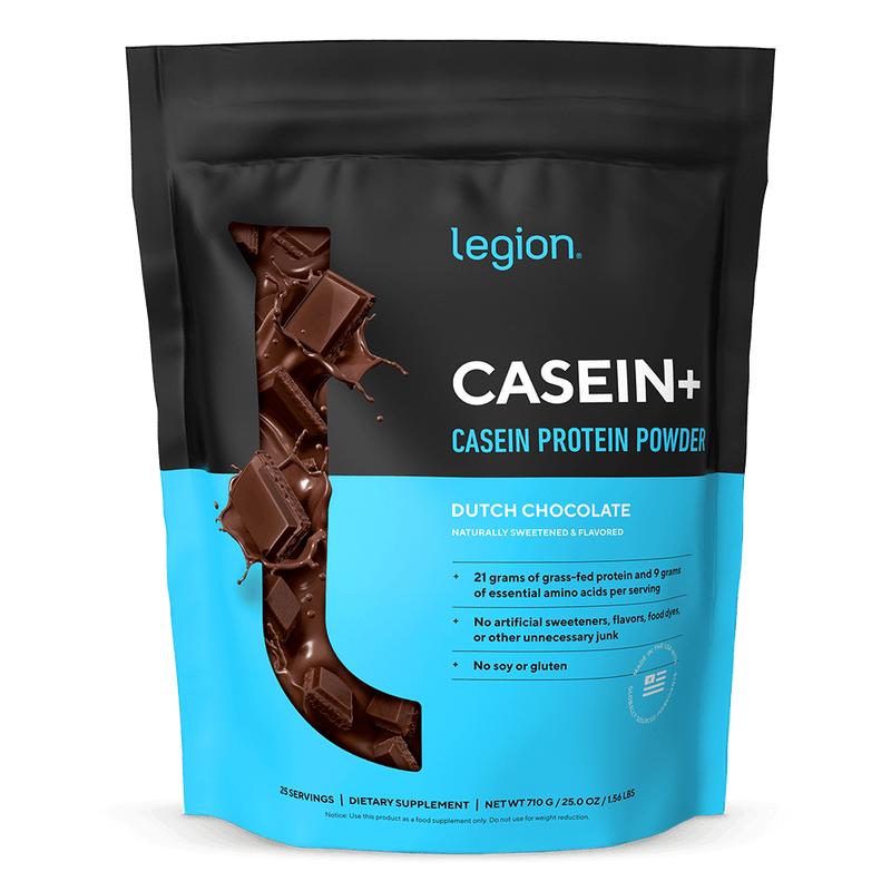 Load image into Gallery viewer, Legion Athletics - Casein+ Grass-Fed Casein Protein Powder - Dutch Chocolate
