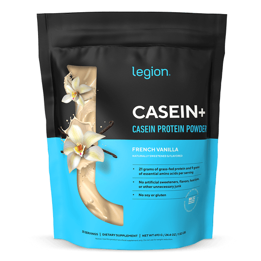 Legion Athletics - Casein+ Grass-Fed Casein Protein Powder - French Vanilla