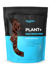 Load image into Gallery viewer, Legion Athletics Plant+ Protein Powder - 24g vegan protein per serving from PURIS pea protein and organic brown rice protein, naturally sweetened
