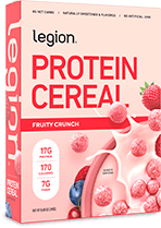 Load image into Gallery viewer, Legion Athletics Protein Cereal - 17g milk protein concentrate and 7g prebiotic fiber per serving, naturally sweetened with stevia, grain and gluten free
