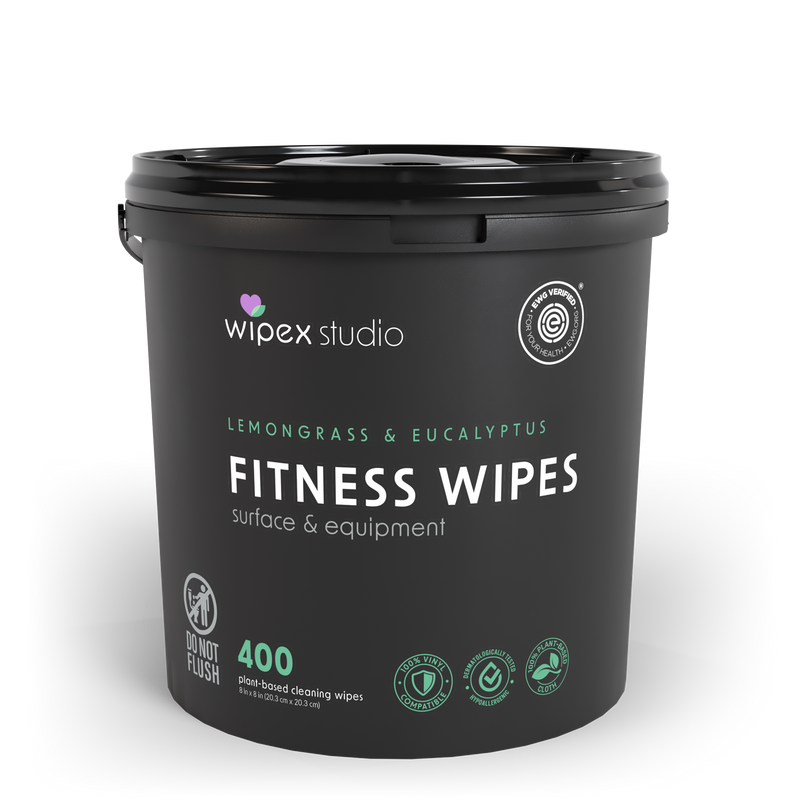 Load image into Gallery viewer, Wipex Co. - Wipex 400ct Natural Gym Wipes for Fitness Equipment | Portable Dispensing Bucket or Refill | Plant-Based
