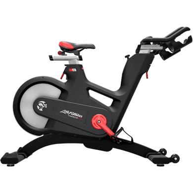 Muscle D Fitness - Life Fitness IC5 Indoor Cycle - Adjustable Handle Bars and Seat - Digital Display - Drink Bottle Holders