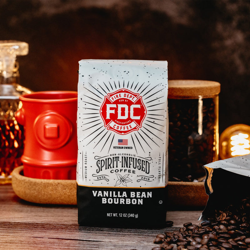 Load image into Gallery viewer, Fire Department Coffee - Vanilla Bean Bourbon Infused Coffee
