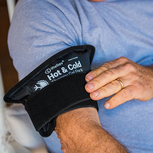 Load image into Gallery viewer, iReliev - Premium Reusable Hot and Cold Therapy Gel Pack with Securement Straps

