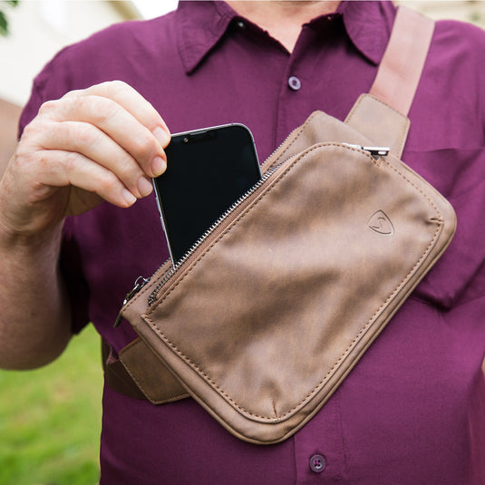 Shield Your Body - Cross Body Fanny Pack - Metro Vegan Leather