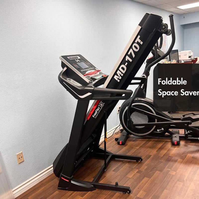 Load image into Gallery viewer, Muscle D Fitness - Light Commercial Treadmill - LED Display - Heart Rate Monitor - Cup Holder - Adjustable Speed and Incline

