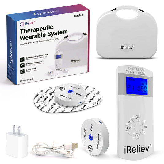 iReliev - Therapeutic Wearable TENS + EMS System