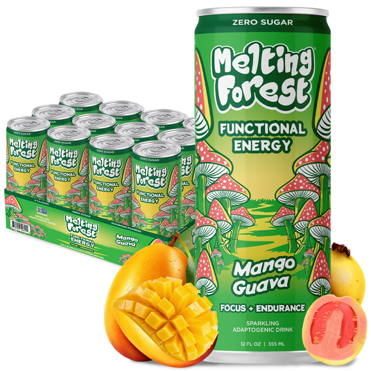 Melting Forest - Mushroom Energy Drink 12 Pack - Mango Guava