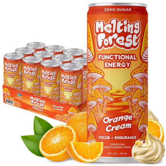Melting Forest - Mushroom Energy Drink 12 Pack - Orange Cream
