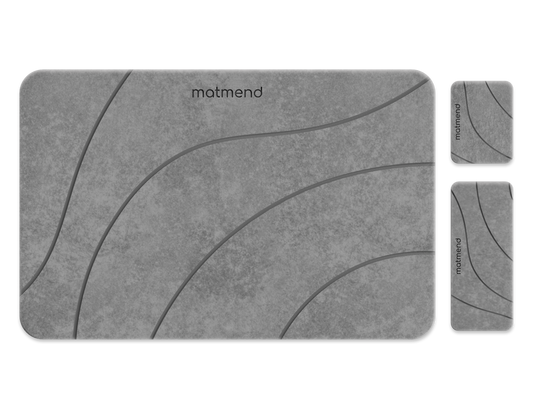 Reathlete - MATMEND Stone Bath Mat Set