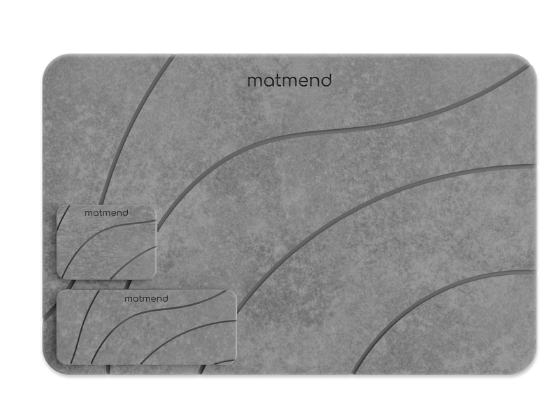Load image into Gallery viewer, Reathlete - MATMEND Stone Bath Mat Set
