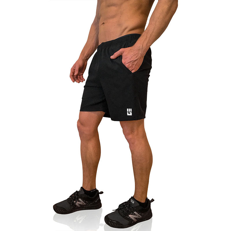 Load image into Gallery viewer, Men&#39;s Freestyle Running Shorts (Black)
