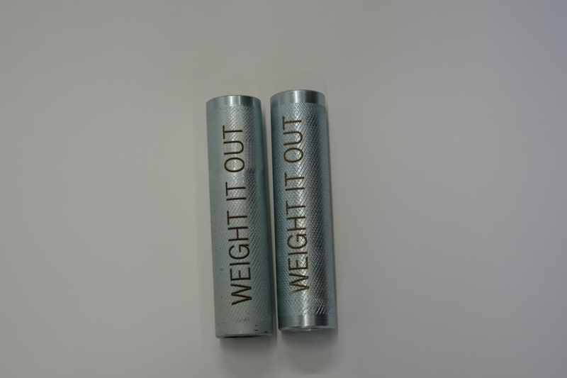 Load image into Gallery viewer, Weight It Out - Adjustable 1-inch Standard Dumbbell Handle Pair (Stainless Steel)
