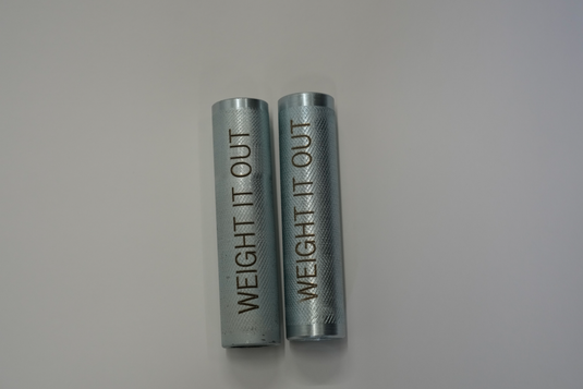 Weight It Out - Adjustable 1-inch Standard Dumbbell Handle Pair (Stainless Steel)