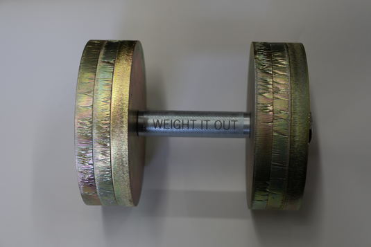 Weight It Out - Adjustable 1-inch Standard Dumbbell Handle Pair (Stainless Steel)