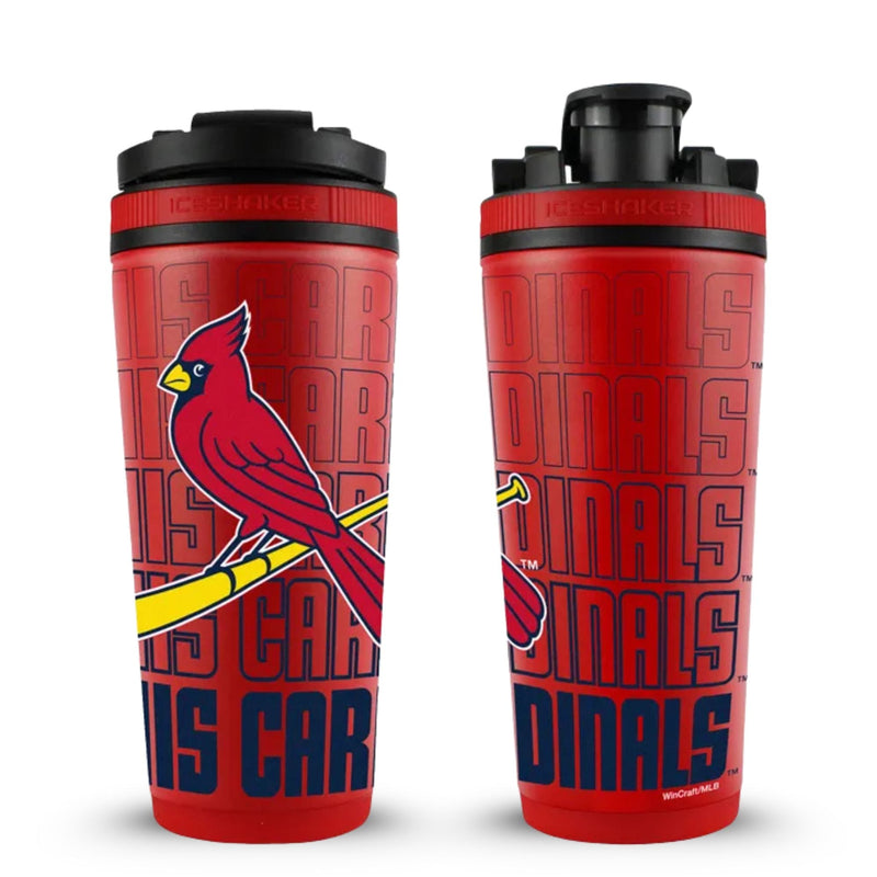 Load image into Gallery viewer, Ice Shaker - Officially Licensed St. Louis Cardinals 26oz Ice Shaker
