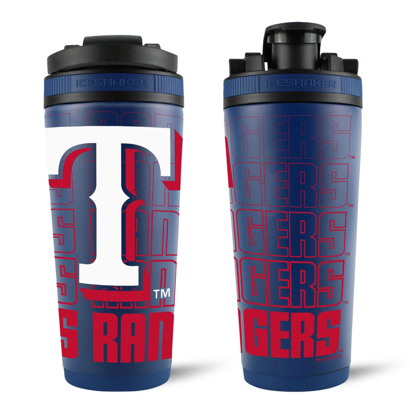 Load image into Gallery viewer, Ice Shaker - Officially Licensed Texas Rangers 26oz Ice Shaker
