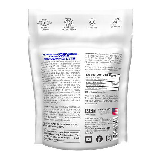 MRI Performance - Micronized Creatine Monohydrate